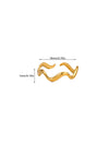 Vintage Geometric Wave Ring