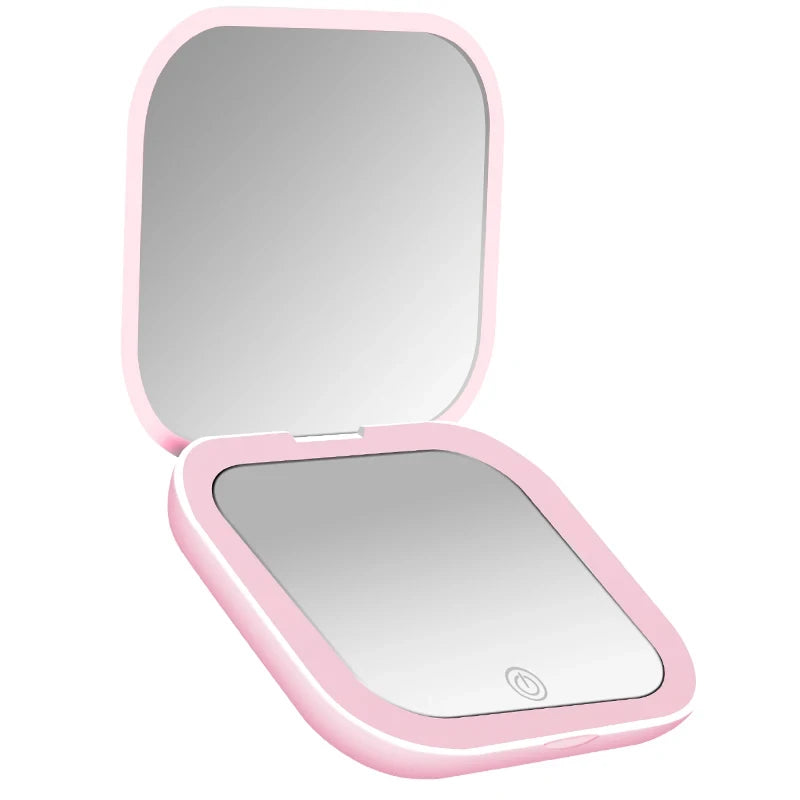 Portable LED Travel Makeup Mirror